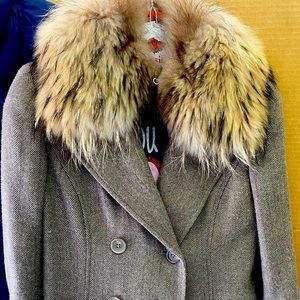 Old school, juicy double breasted coat